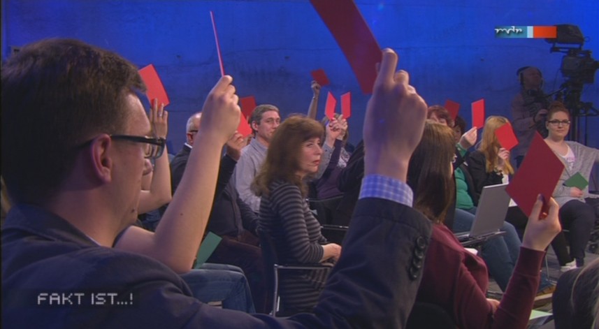a Abstimmung über ein Verbot im Publikum - Fakt ist aus Magdeburg